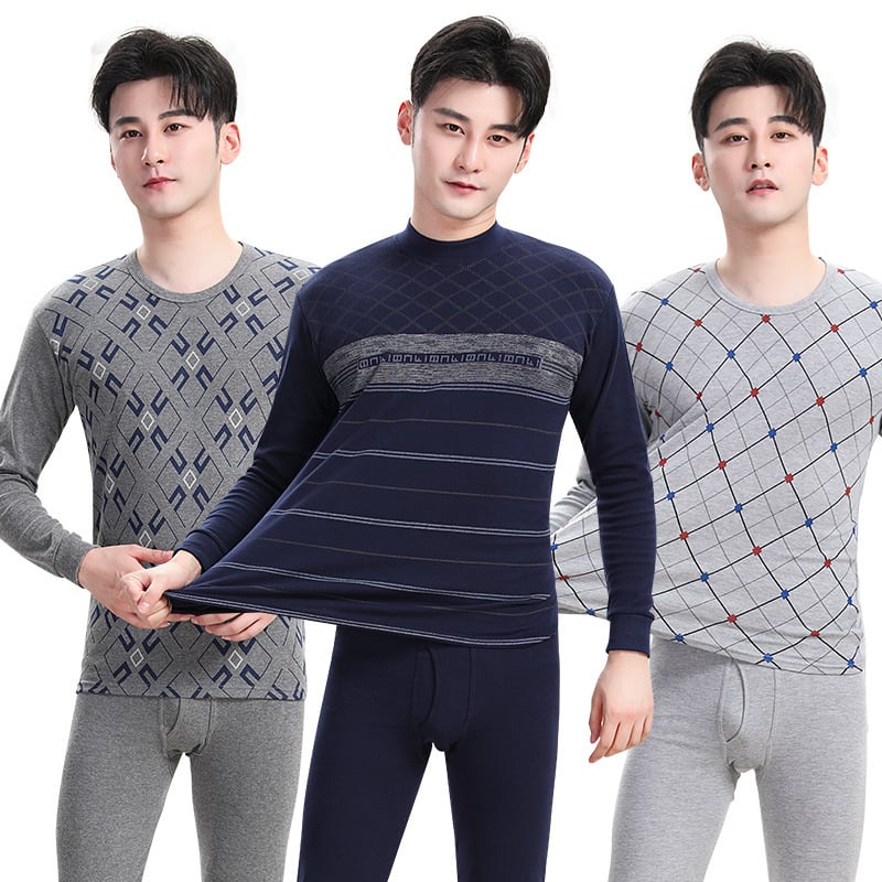 Férfiak számára készült pamut őszi melegítő készlet – kapucnis felső, hosszú ujjú, fél-turtleneck gallér, egy rétegű, 201–250 g/m²