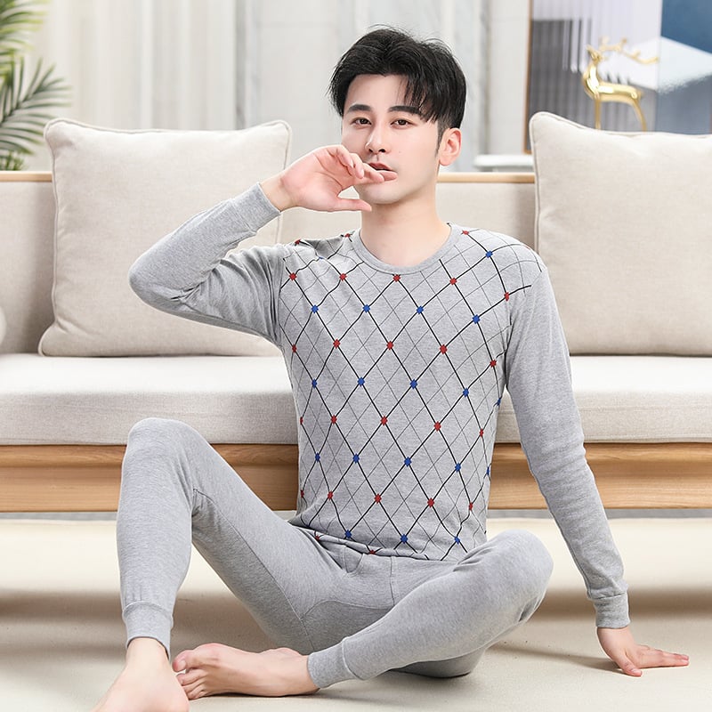 Férfiak számára készült pamut őszi melegítő készlet – kapucnis felső, hosszú ujjú, fél-turtleneck gallér, egy rétegű, 201–250 g/m²