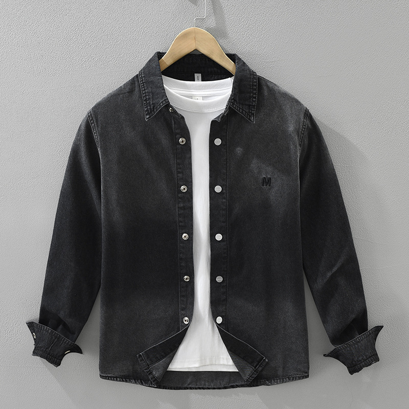 Košulja Slim Fit, široki ovratnik, rukav 3/4, color block uzorak