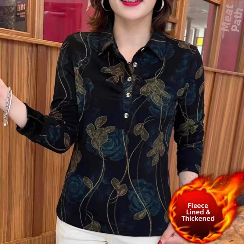 Cămașă de damă - Primăvara 2025, țesătură poliester (>95%), stil pentru naveta/temperament, finisaj la temperaturi ridicate