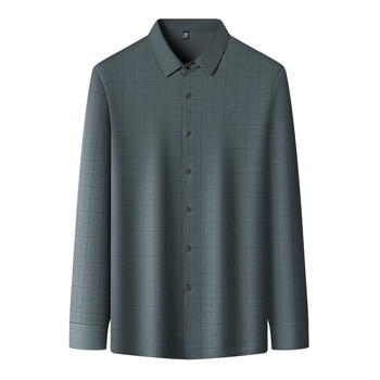 Férfi hosszú ujjú ing, 91-95% poliészter, gyűrődésmentes / vasalásmentes, lazán szabott, tavasz–ősz