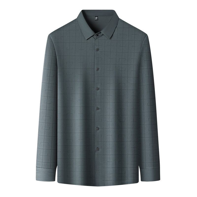 Férfi hosszú ujjú ing, 91-95% poliészter, gyűrődésmentes / vasalásmentes, lazán szabott, tavasz–ősz