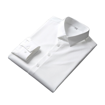 Selyem hosszú ujjú ing középkorú férfiak számára, slim-fit, üzleti stílus, lélegző