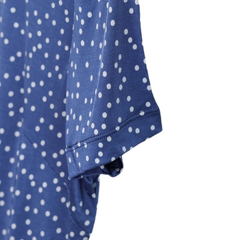 Mulberry Silk felső laza szabású gallérral, rövid ujjú, geometriai mintázat, nyár 2025