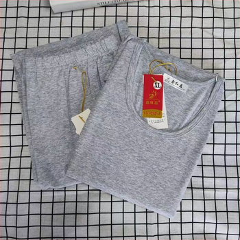 Női Lycra-pamut termikus alsónemű készlet kerek nyakú, hosszú ujjú – meleg, Spandex 80-90%