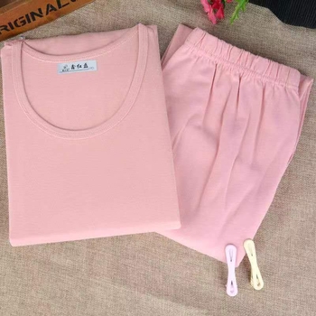 Női Lycra-pamut termikus alsónemű készlet kerek nyakú, hosszú ujjú – meleg, Spandex 80-90%