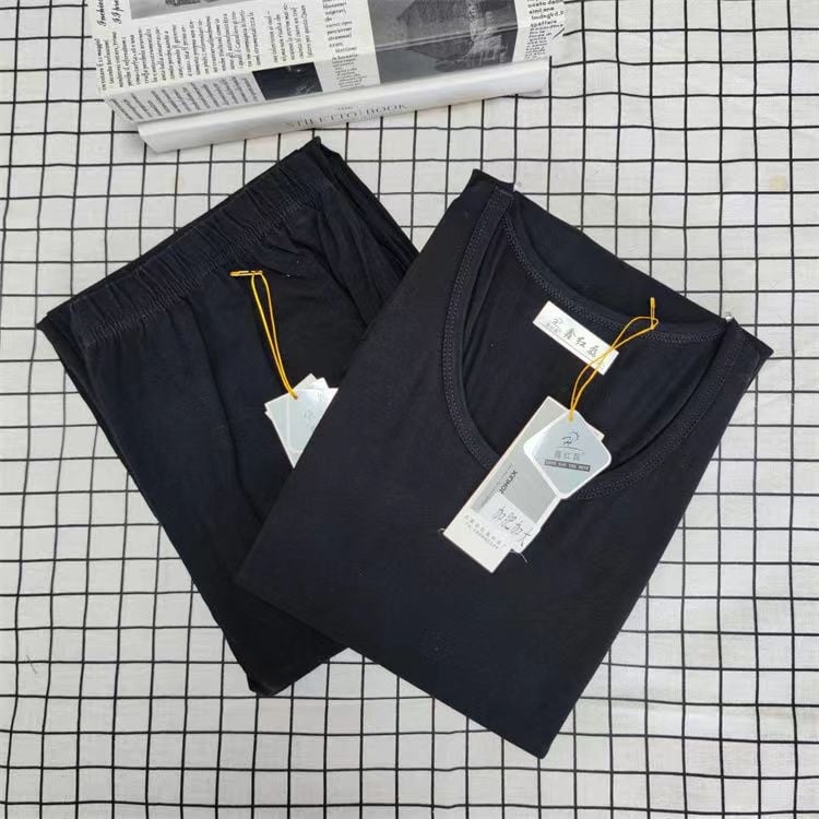 Női Lycra-pamut termikus alsónemű készlet kerek nyakú, hosszú ujjú – meleg, Spandex 80-90%