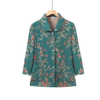 Cămașă satin cu fir parfumat cloud, model 3D, guler polo, fără mâneci.