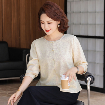 Top elegant pentru femei, cu panouri cusute, amestec poliester-spandex, toamnă 2025