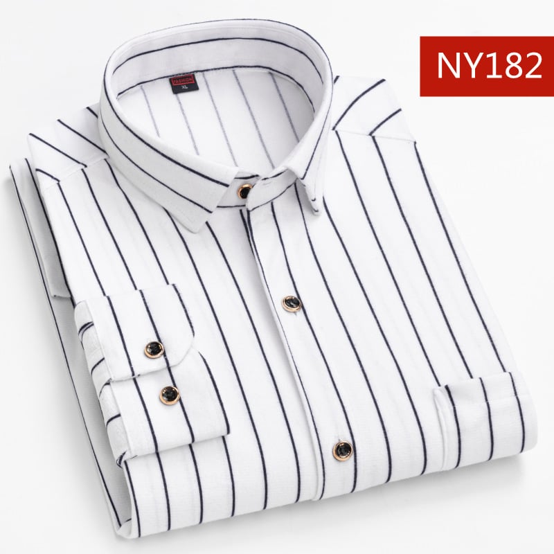 Ανδρικό μακρυμάνικο πουκάμισο με καρό σχέδιο, τετράγωνος γιακάς, χαλαρή γραμμή, ύφασμα από acetate fiber