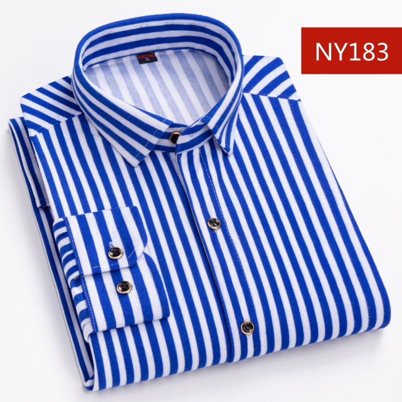 Ανδρικό μακρυμάνικο πουκάμισο με καρό σχέδιο, τετράγωνος γιακάς, χαλαρή γραμμή, ύφασμα από acetate fiber