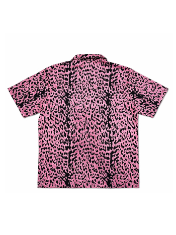 Košula s leopard uzorkom i kubanskim ovratnikom, kratkim rukavima, retro kardigan stil, širok kroj, 96% poliester