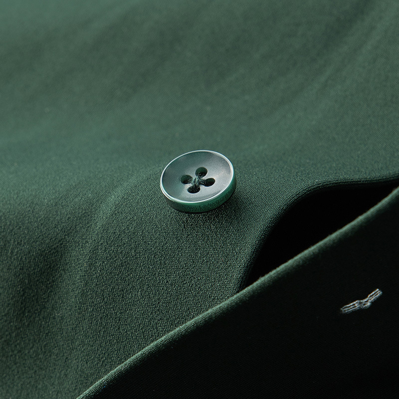 Muška košulja s fleece podstavom za zimu, poslovno casual stil, dugi rukav, topao, bez glačanja, kvadratični ovratnik