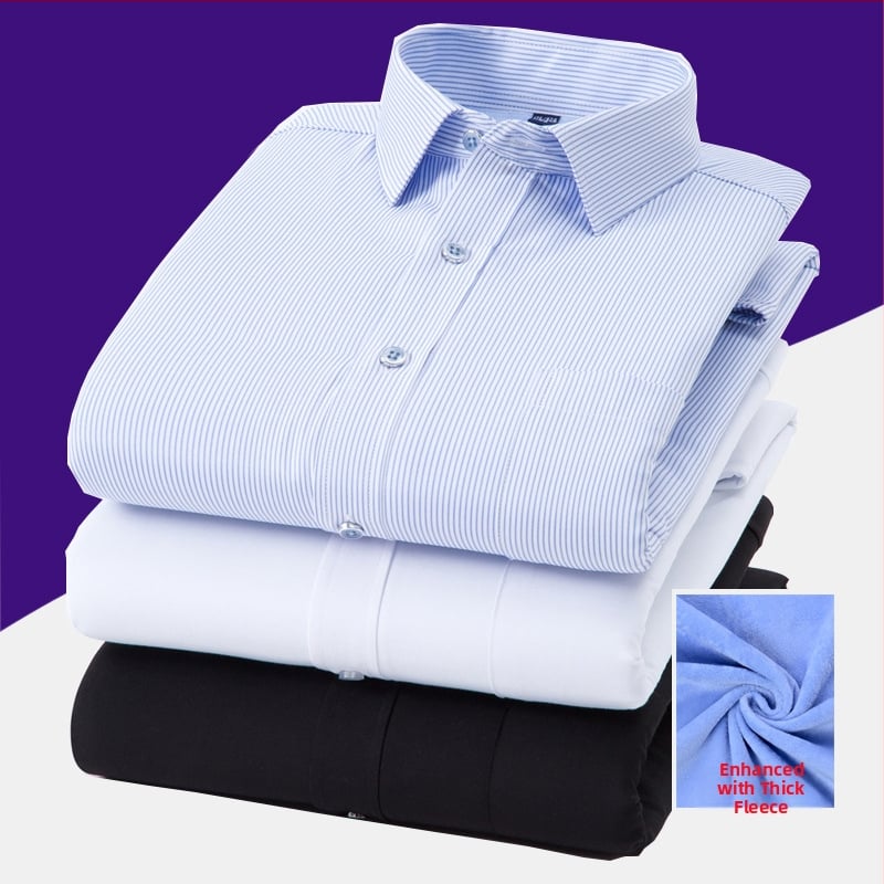 Cămașă bărbătească cu căptușeală din fleece, bumbac, guler pătrat, mâneci lungi, buzunare