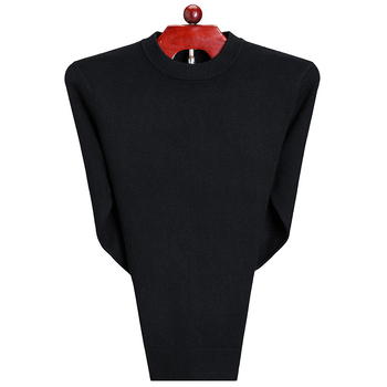 Džemper od 100% vune, deblji, s okruglim izrezom, prilagodljiv kroj, za muškarce srednje dobi