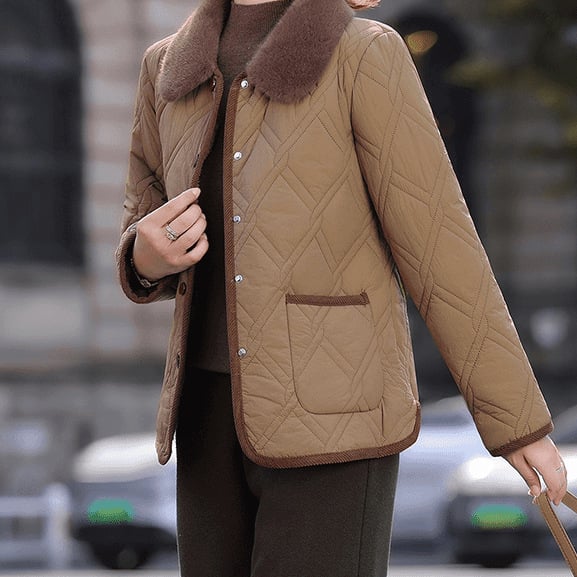 Pamut kabát reverrel, 3/4 ujjú, egyszínű, mindennapi stílus (Spring 2025)