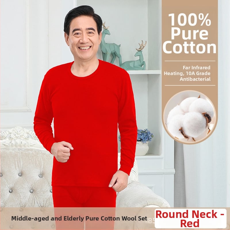 Set de lenjerie termică masculină din bumbac 100%, antibacterian, material subțire, cu glugă, păstrează căldura