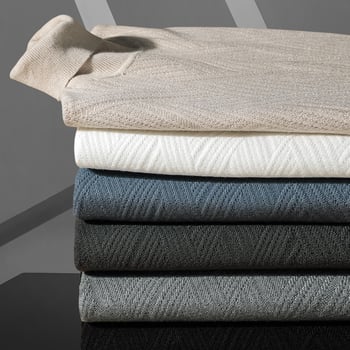 Pulover tricotat pentru bărbați, cu căptușeală fleece și guler înalt - croială slim, mâneci lungi, amestec de viscoză