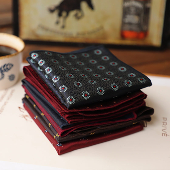 Batistă de buzunar pentru sacou – poliester Jacquard, model floral, stil lejer, primăvara 2025