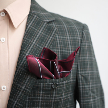 Batistă de buzunar pentru sacou – poliester Jacquard, model floral, stil lejer, primăvara 2025