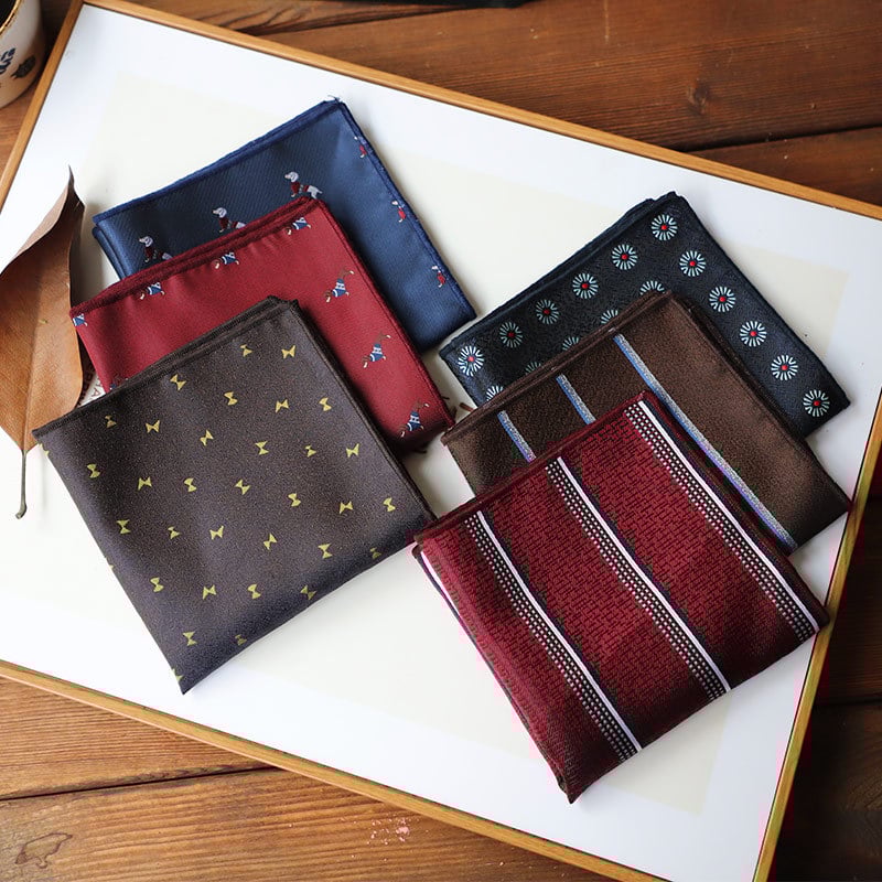 Batistă de buzunar pentru sacou – poliester Jacquard, model floral, stil lejer, primăvara 2025