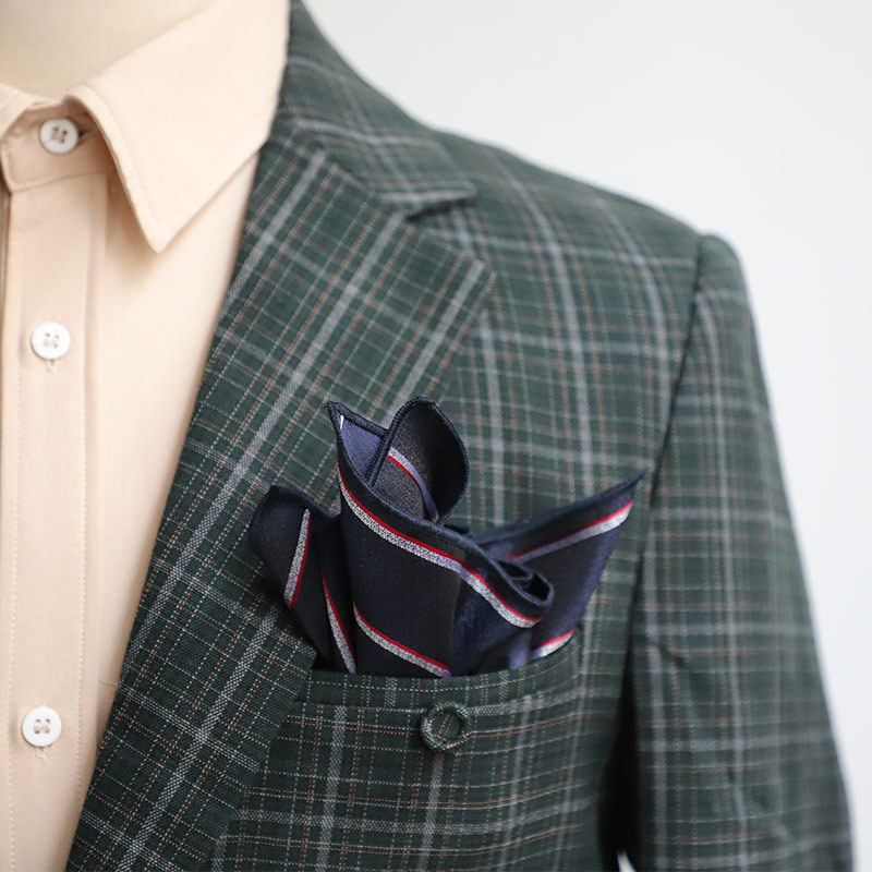 Batistă de buzunar pentru sacou – poliester Jacquard, model floral, stil lejer, primăvara 2025