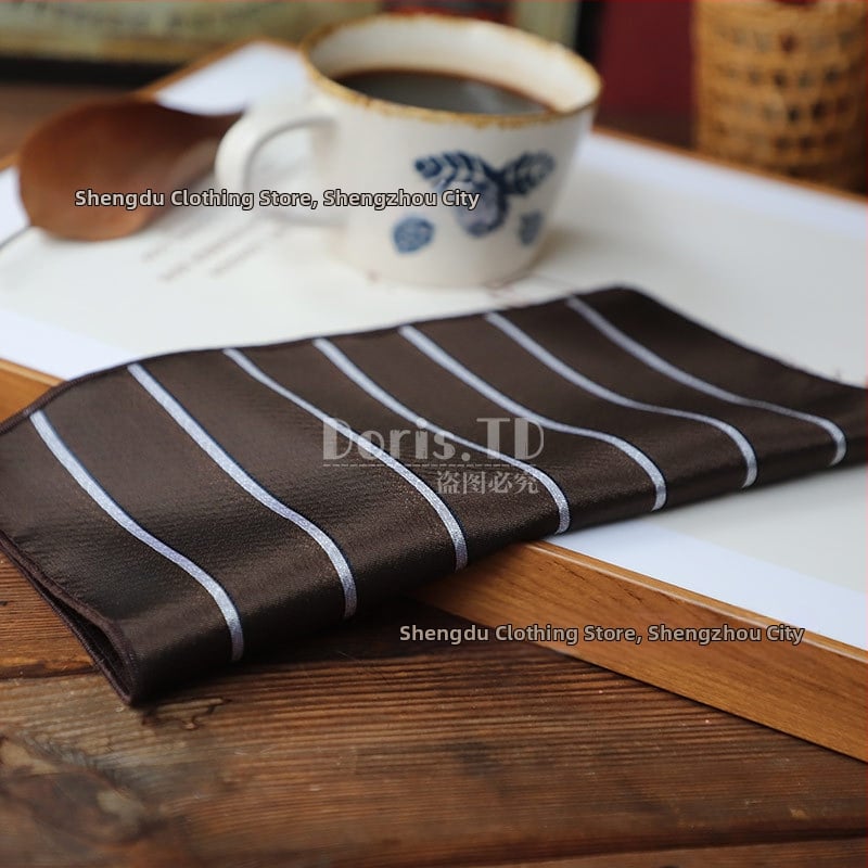 Batistă de buzunar pentru sacou – poliester Jacquard, model floral, stil lejer, primăvara 2025