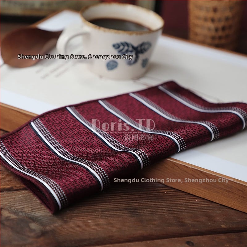 Batistă de buzunar pentru sacou – poliester Jacquard, model floral, stil lejer, primăvara 2025