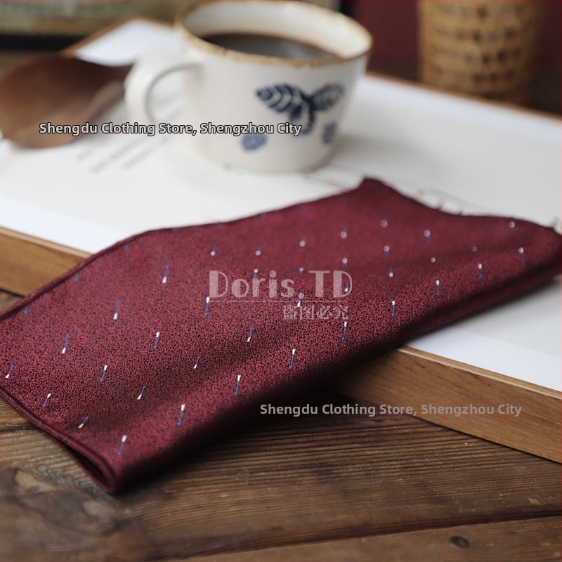 Batistă de buzunar pentru sacou – poliester Jacquard, model floral, stil lejer, primăvara 2025