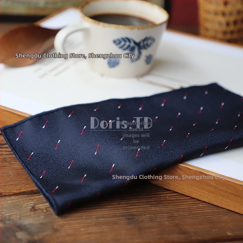 Batistă de buzunar pentru sacou – poliester Jacquard, model floral, stil lejer, primăvara 2025