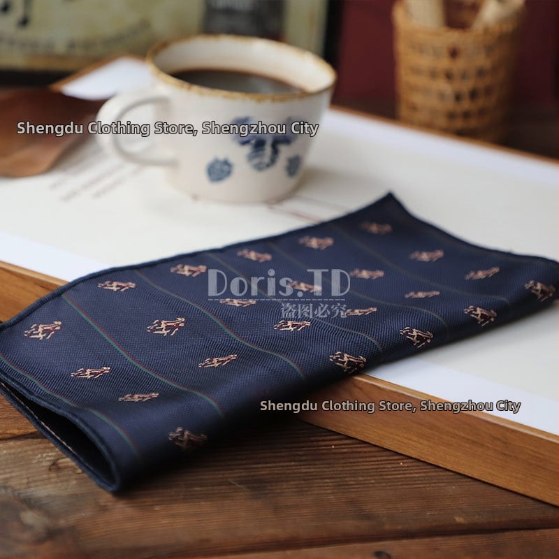 Batistă de buzunar pentru sacou – poliester Jacquard, model floral, stil lejer, primăvara 2025