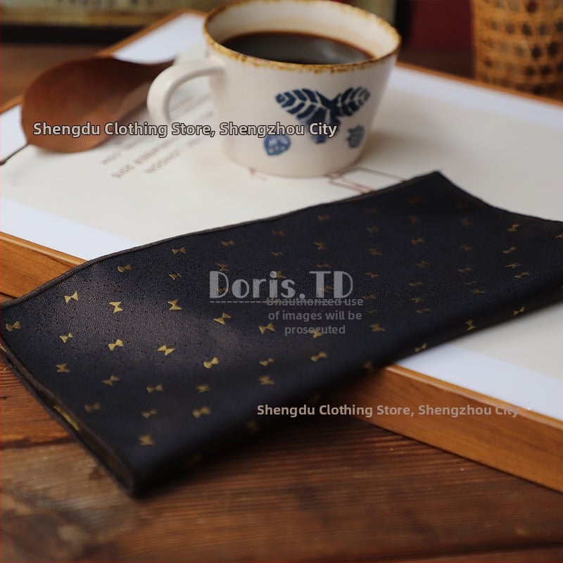 Batistă de buzunar pentru sacou – poliester Jacquard, model floral, stil lejer, primăvara 2025