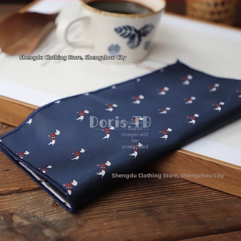 Batistă de buzunar pentru sacou – poliester Jacquard, model floral, stil lejer, primăvara 2025