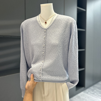 Top tricotat de toamnă pentru femei, cu glugă, decolteu în V, mâneci lungi, croială slim, din poliester