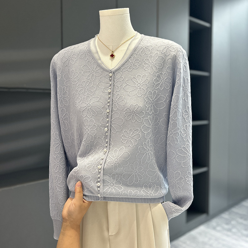 Top tricotat de toamnă pentru femei, cu glugă, decolteu în V, mâneci lungi, croială slim, din poliester