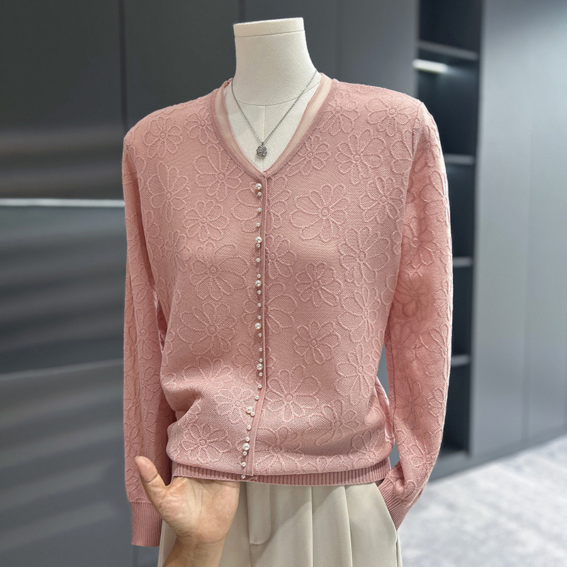 Top tricotat de toamnă pentru femei, cu glugă, decolteu în V, mâneci lungi, croială slim, din poliester