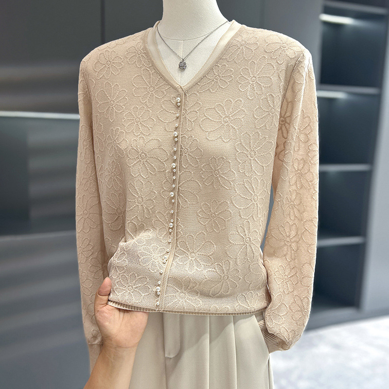 Top tricotat de toamnă pentru femei, cu glugă, decolteu în V, mâneci lungi, croială slim, din poliester