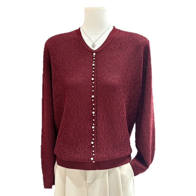 Top tricotat de toamnă pentru femei, cu glugă, decolteu în V, mâneci lungi, croială slim, din poliester