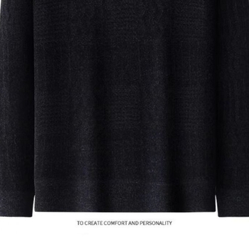 Muški pleteni džemper s flis podstavom i zatvaračem, stojeći ovratnik, za zimu