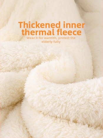 Jachetă de iarnă cu umplutură din bumbac pentru femei în vârstă; guler înalt; model plante și flori; umplutură poliester-bumbac; lungime medie 50–65 cm