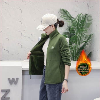 Ziemas poliestera jaka ar augstu apkakli, ikdienas japāņu-korejiešu stilā, vienkrāsains raksts, bez gludināšanas