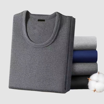 Set termic pentru bărbați din bumbac: material elastic de bumbac; material principal: bumbac; conținut de bumbac 90%; greutate a țesăturii 181–200 g/m²; izolație termică puternică