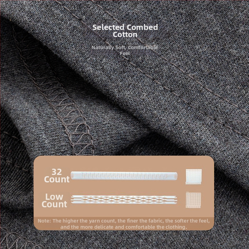 Pánsky termálny komplet z 100% bavlny, vysoký pás, stredne hrubý materiál, teplé, antistatické, proti žmolkovaniu, jednovrstvový