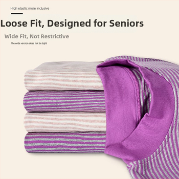 Set de lenjerie termică din bumbac 100% pentru femei, cu pulover cu guler înalt, pentru toamnă-iarnă — 100% bumbac exterior și căptușeală; grosime extra thick (401-500 g/m²); menține căldura; destinat femeilor în vârstă