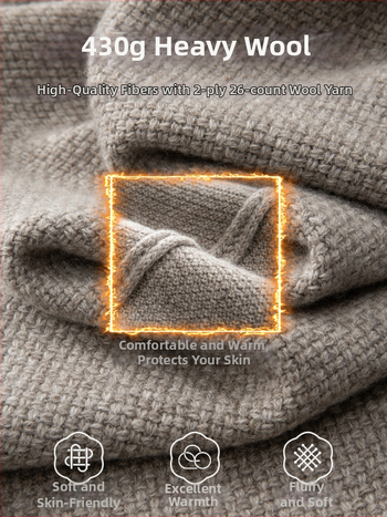 Vyriskas pagrindinis megztinis iš 100% vilnos, skalbiamas mašinoje, storas megztinis, apvalus kaklas.