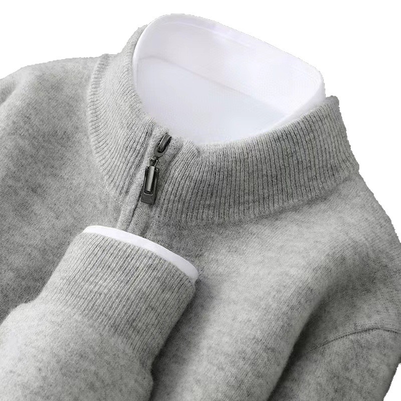 Vyriškas vilnos kardiganas laisvo kirpimo, standi apykaklė, store vilna, ilgos rankovės, rudens-žiemos sezonas