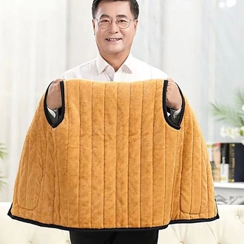 Μπουφάν από βαμβάκι με πολυεστερικό γέμισμα και επένδυση, παχύτερο, casual, φαρδιά γραμμή