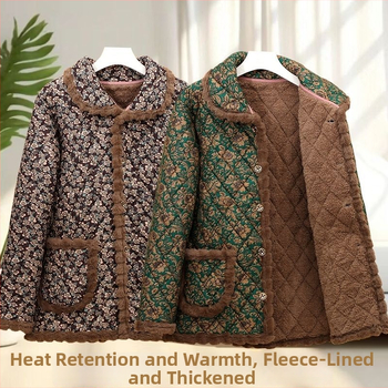 Χειμερινό παλτό από Corduroy για μεγαλύτερες γυναίκες, άνετη γραμμή; κύριο ύφασμα: Corduroy; περιεκτικότητα σε γούνα κουνελιού <30%; δευτερογενές ύφασμα: Άλλο; Έκδοση άνοιξη 2023