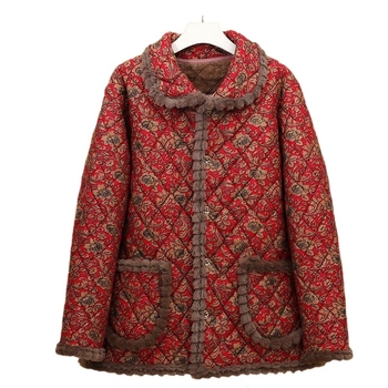 Χειμερινό παλτό από Corduroy για μεγαλύτερες γυναίκες, άνετη γραμμή; κύριο ύφασμα: Corduroy; περιεκτικότητα σε γούνα κουνελιού <30%; δευτερογενές ύφασμα: Άλλο; Έκδοση άνοιξη 2023