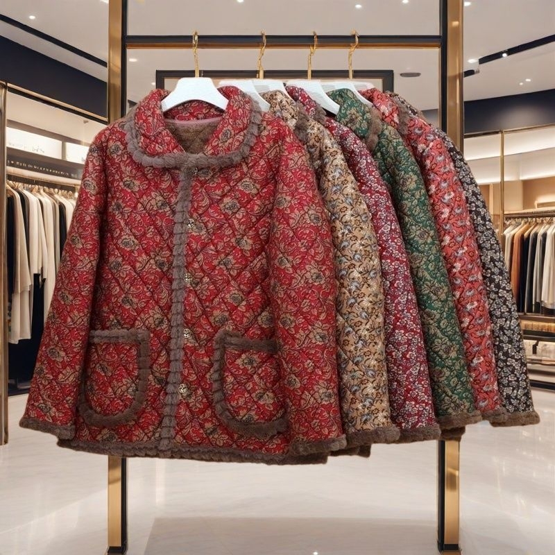 Χειμερινό παλτό από Corduroy για μεγαλύτερες γυναίκες, άνετη γραμμή; κύριο ύφασμα: Corduroy; περιεκτικότητα σε γούνα κουνελιού <30%; δευτερογενές ύφασμα: Άλλο; Έκδοση άνοιξη 2023